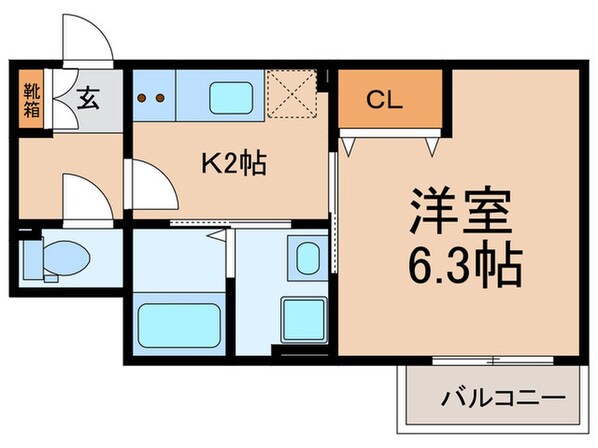 コーポMANTA道の物件間取画像